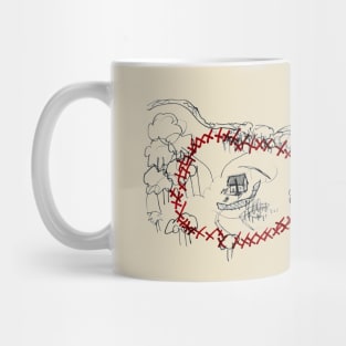 Walk Away Hand-drawn Map Mug